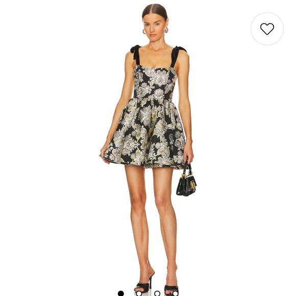 alice and olivia fay midi dress Alice + Olivia Fay Babydoll Tie Strap Dress, Size 6